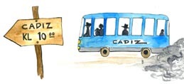 Bussen til Cadiz
